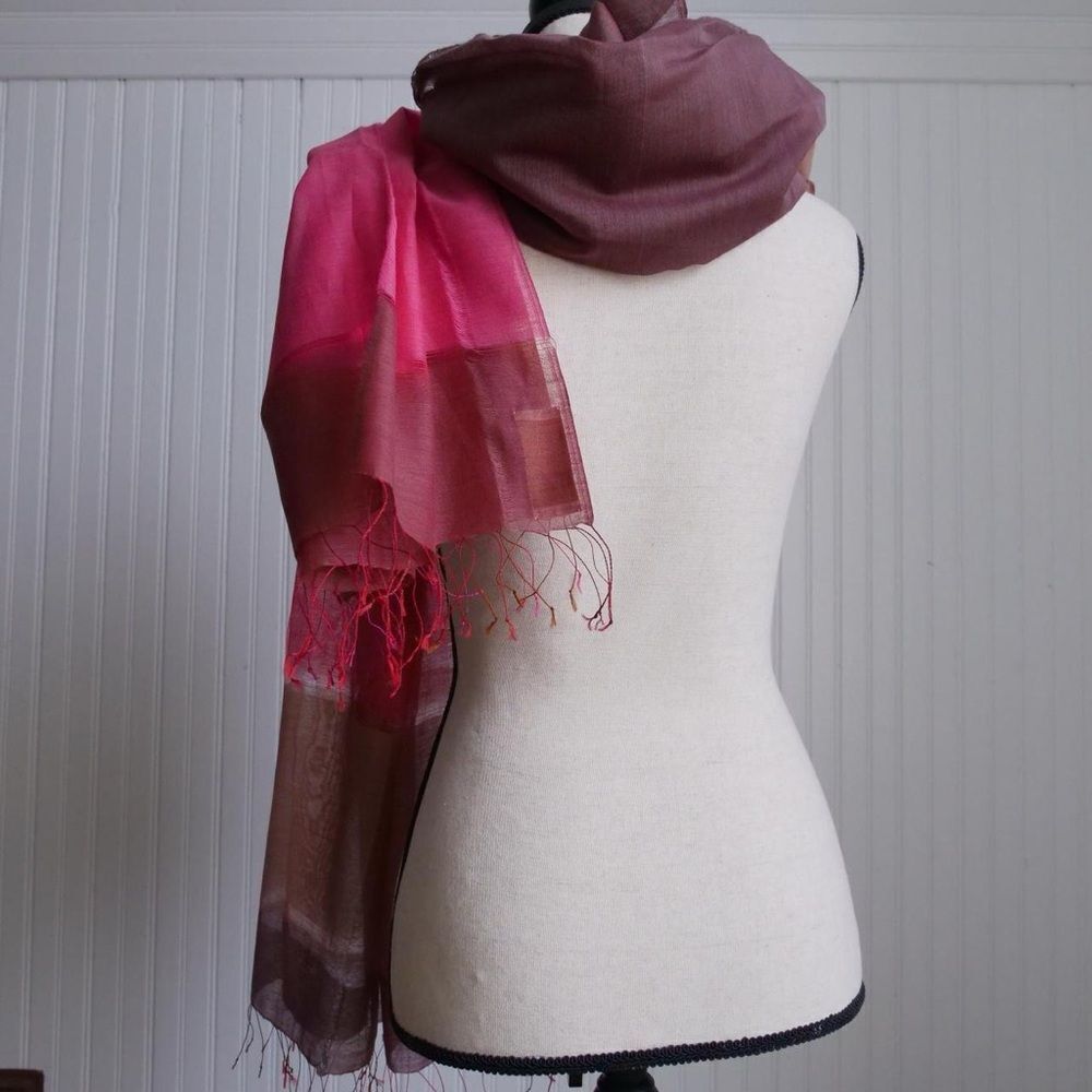 Gorgeous Anichini by Diviya giant color block scarf - Picture 2 of 6